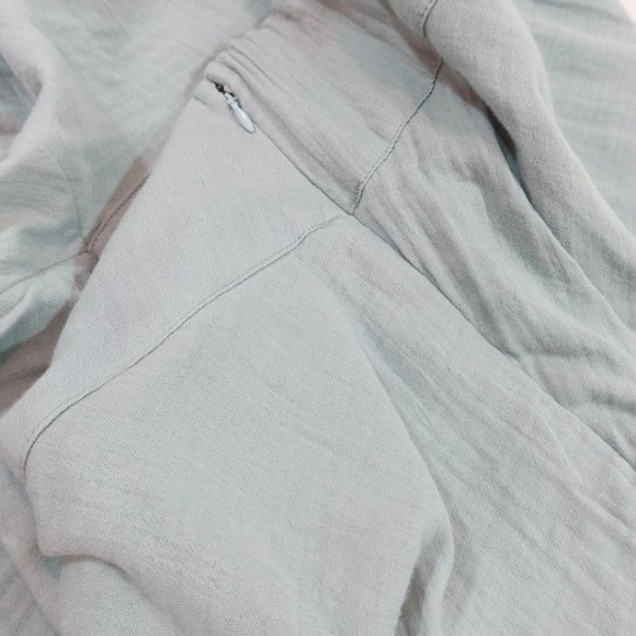 SOFT SURROUNDINGS Size 1X Sea Green Essential Gauze Asymmetric Midi Skirt NWT - Picture 6 of 7